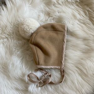 Briar Baby Camel Pom Bonnet